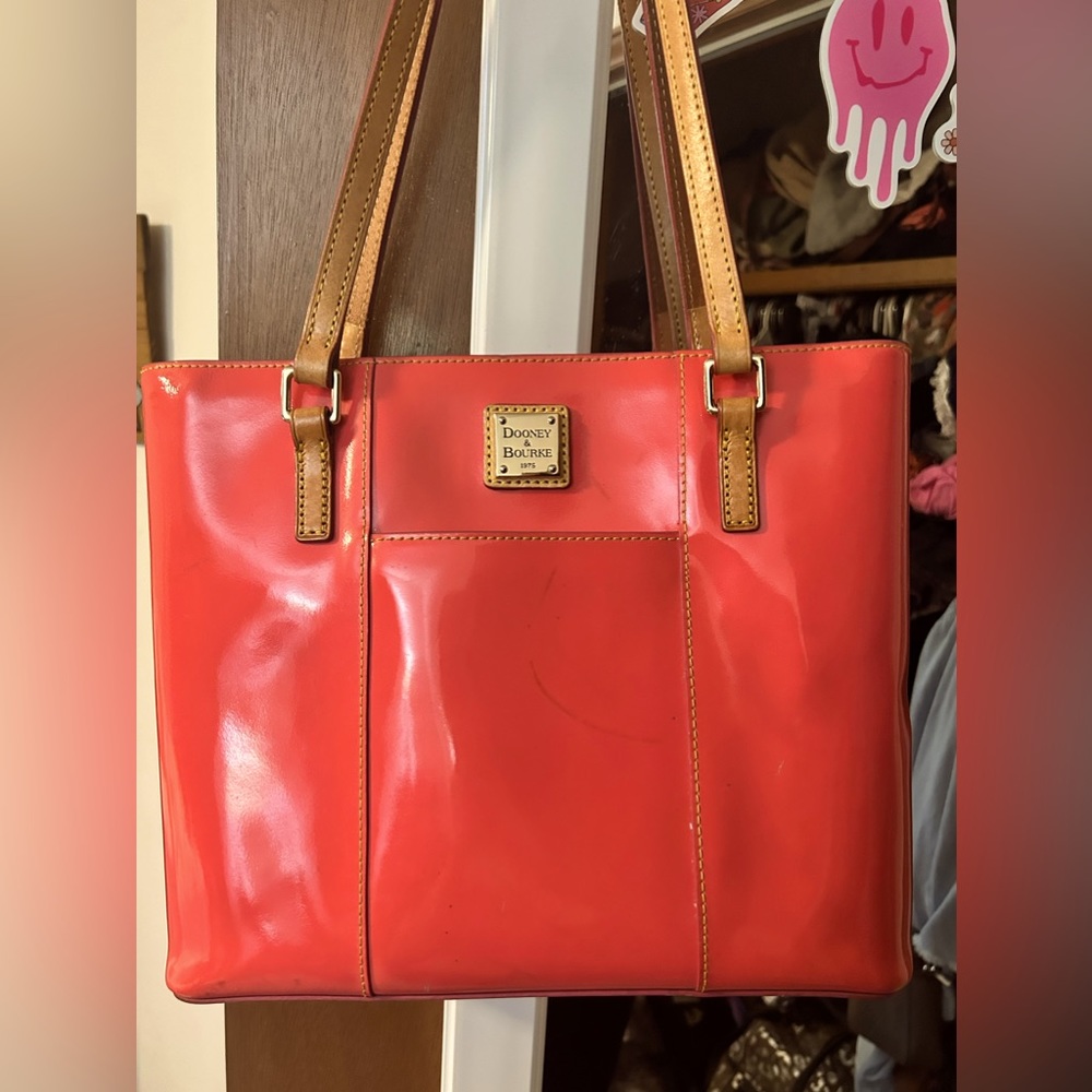 Dooney & Bourke vintage 1975 pink/orange purse